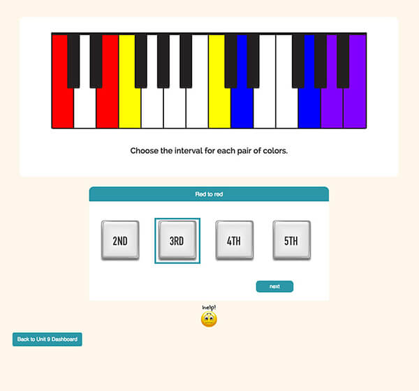 Interactive Piano Method® - Sample Activity "Keyboard Challenge"