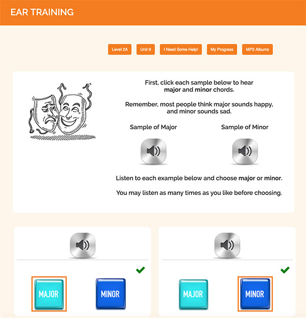 Interactive Piano Method® - 1A Sample Activity "Ear Training"