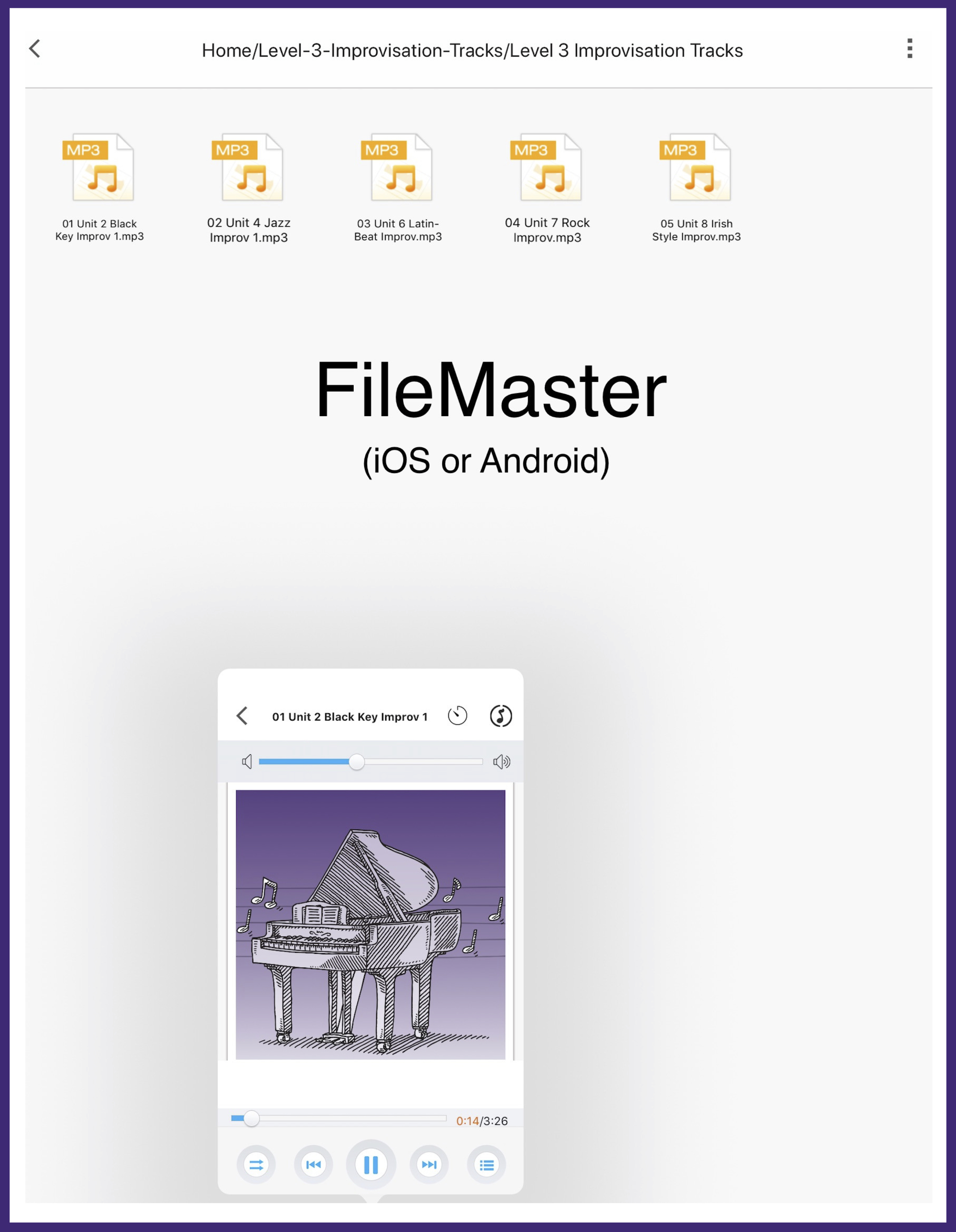 4-FileMaster - Interactive Piano Method®