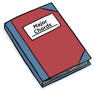 Book with the title "Major Chords"