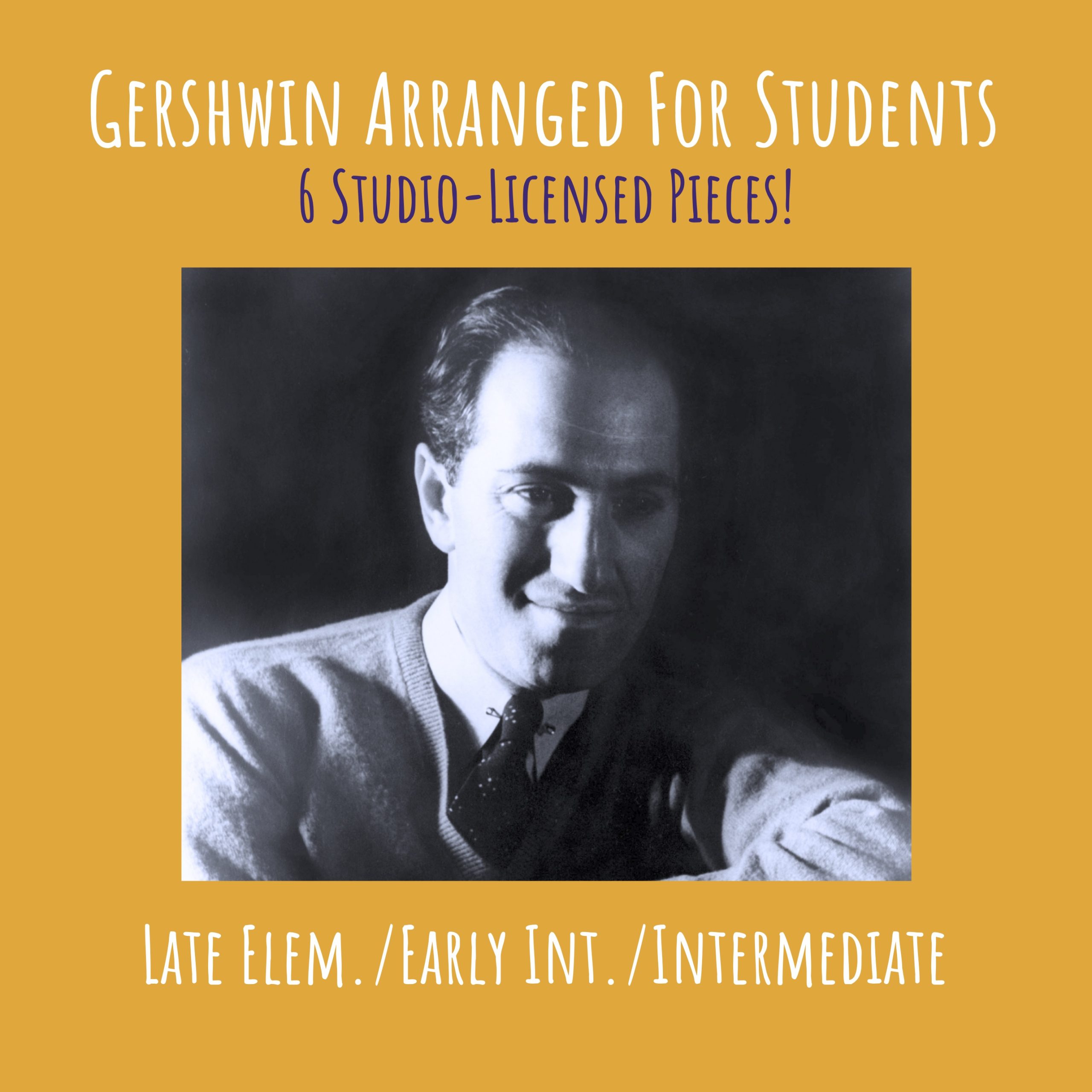 “Gershwin Arranged for Students” Digital Download with Studio License Cover Art